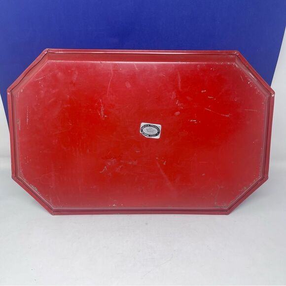 1970’s Nashco Hexagon Metal Tray Bald Eagle Patriotic - Picture 5 of 9